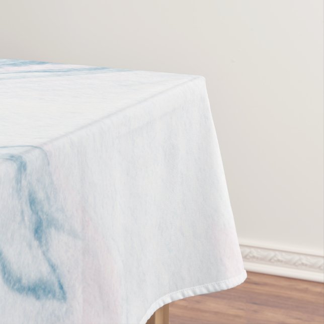 Light Pink And White Marble Tablecloth (In Situ)