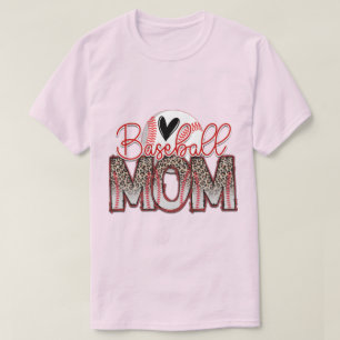 Light Pink Baseball Mum T-Shirt
