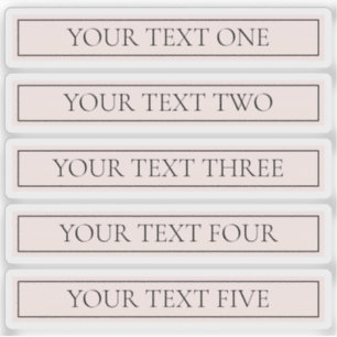 Light Pink Blush Stripe & Elegant Editable Text