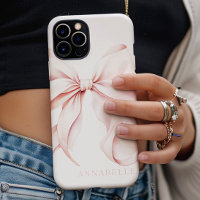 Light Pink Bow iPhone / iPad case