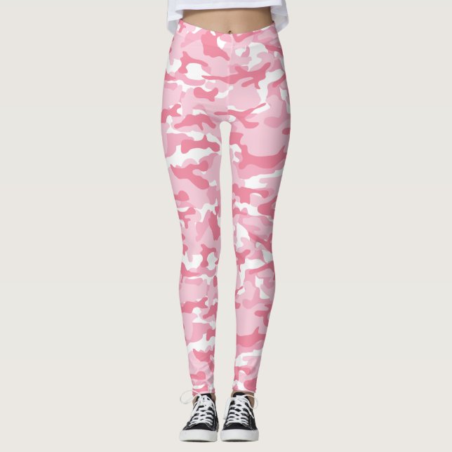 Light Pink Camo Leggings (Front)