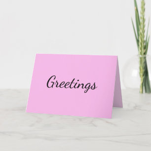 Light Pink Card
