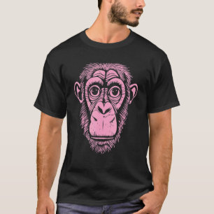 Light Pink Chimpanzee Ape Not Monkey Cute Chimp T-Shirt