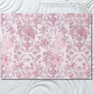 Light Pink Chinoiserie Decoupage Tissue Paper