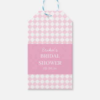 Light pink Classic design Bridal Shower Gift Tag