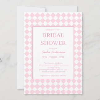 Light pink Classic design Bridal Shower Invitation