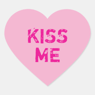 Light Pink Conversation Heart Sticker