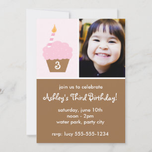 Light Pink Cupcake Invitation