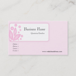 Light Pink Design Business Cards