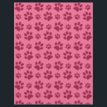 Light pink dog paw print pattern flyer<br><div class="desc">Personalise your custom flyer</div>