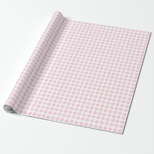 Light Pink Dots on White Wrapping Paper