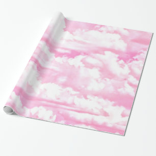Light Pink Elegant Clouds Decor Wrapping Paper