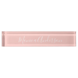 Light Pink Elegant Nameplate
