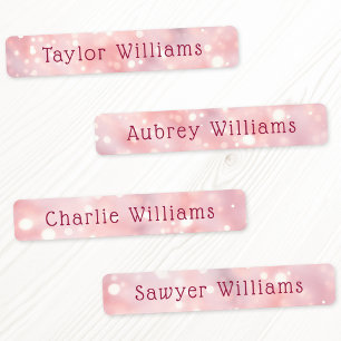 Light pink ethereal bokeh waterproof name
