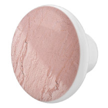 Light Pink Faux Stucco Effect PrintedCeramic Knob