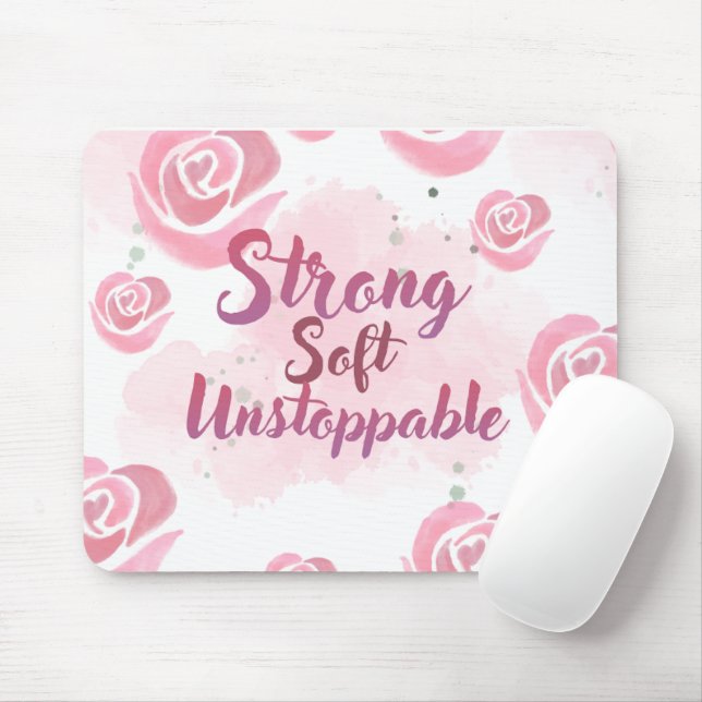 Light Pink feminine Mouse pad (With Mouse)