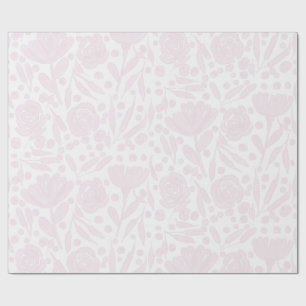 Light Pink Floral Wrapping Paper