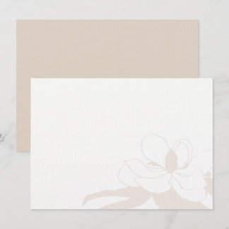 Light Pink Flower Lily Simple Modern Stationary Thank You Card