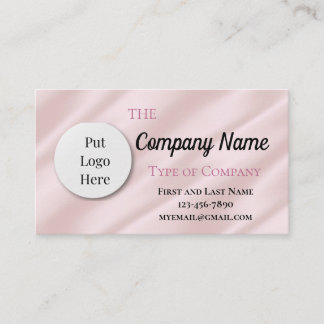Light Pink Flowy Glow Business Card