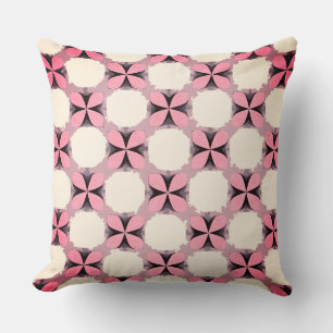 Light Pink Four Petals Flower Cushion