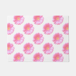 Light pink gerbera daisy doormat