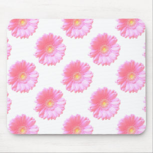 Light pink gerbera daisy mouse mat