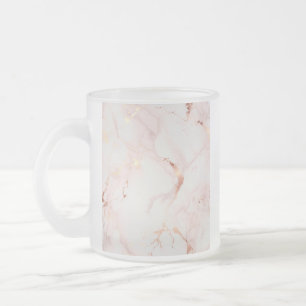 Light Pink Glass Cash Holder Frosted Glass Coffee Mug