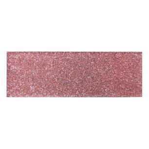 Light pink glitter name tag