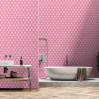 Light Pink Gold Diamond Tufted Ogee