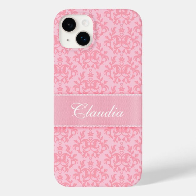 Light pink Kangaroo Paws patterned Case-Mate iPhone Case (Back)