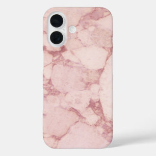Light Pink Marble iPhone 16 Case