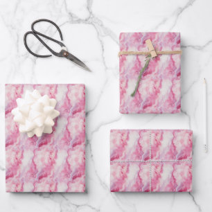 Light Pink Marble  Wrapping Paper Sheet
