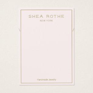 Light Pink Necklace Display Card