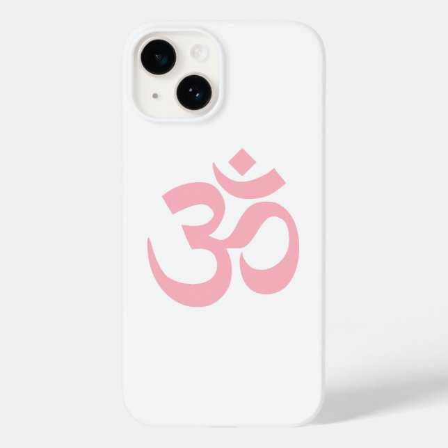 Light Pink Om Symbol Case-Mate iPhone Case (Back)