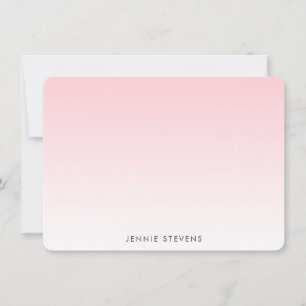 Light Pink Ombre Personalised Card