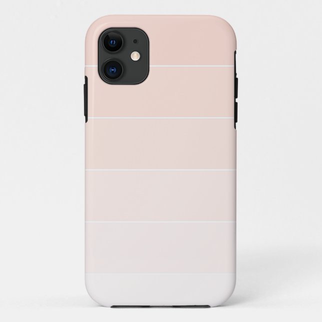 Light Pink Ombré Stripes Case-Mate iPhone Case (Back)
