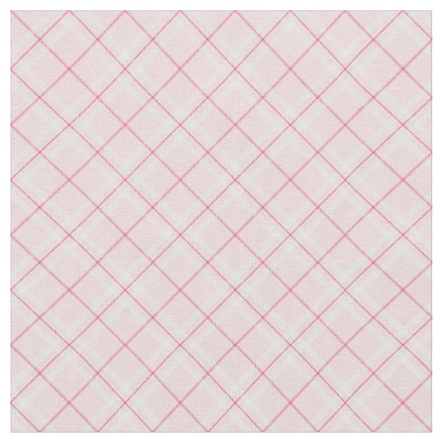 Light Pink Plaid Fabric (Close Up)