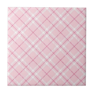Light Pink Plaid Tile