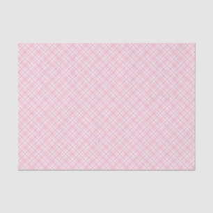 Light Pink Plaid Tissue Paper