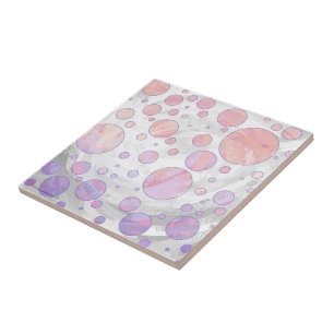 Light Pink Polka Dot Pattern Tile