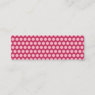 Light Pink Polka Dots Mini Business Card