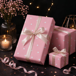 Light Pink Polka Dots  Wrapping Paper