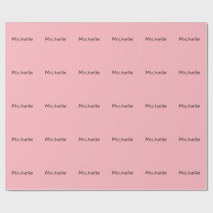 Light Pink Professional Unique Casual Handwriting Wrapping Paper