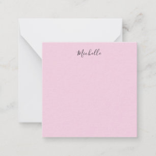 Light Pink Professional Unique Classic Handwriting Card
