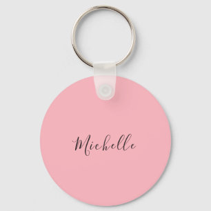 Light Pink Professional Unique Classic Handwriting Key Ring
