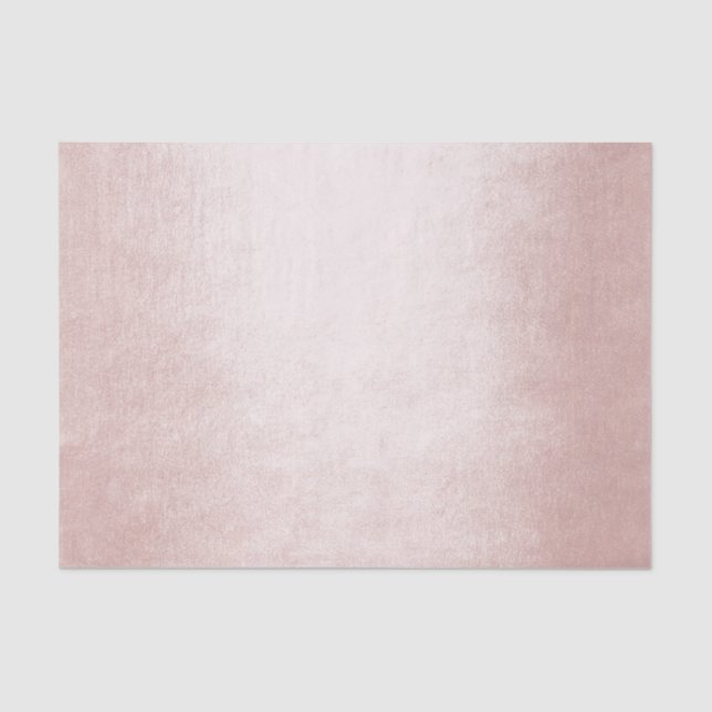 Light Pink Rose  Blush Metallic Powder Blush Grey Tissue Paper (Front)