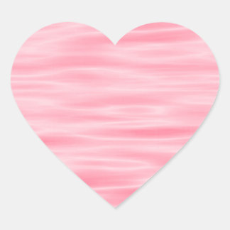 Light Pink Satin Patterned Heart Sticker Sheet