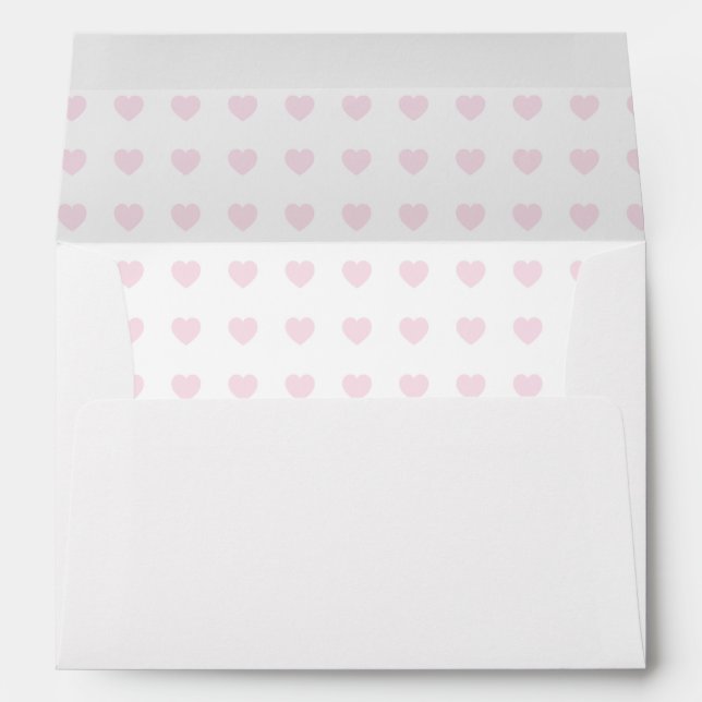 Light Pink Simple Heart Envelopes (Back (Bottom))