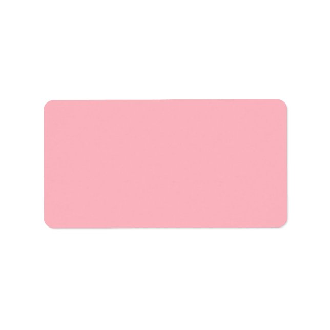 Light Pink Solid Colour Label (Front)