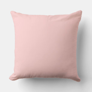 Light Pink Solid Large Throw Pillow